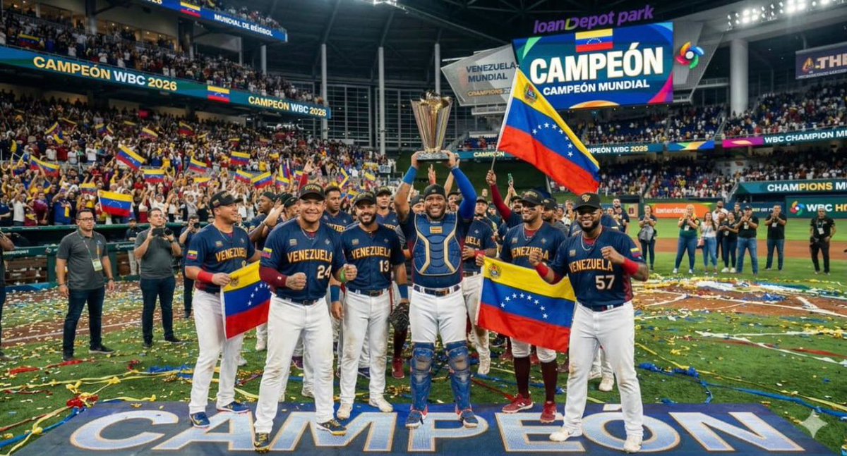 #VenezuelaCampeón 
📌 Día de profunda alegría compartida en el país.
Un deporte arraigado: BEISBOL ⚾ nos llenó de saltos,abrazos 🫂 y positivas emociones.

#Vzla desde la Canonización de
#JoséGregorioHernández y
#CarmenRendiles
VIVE UN TIEMPO DE EPIFANÍA y ESPIRITUALIDAD: CAMBIO