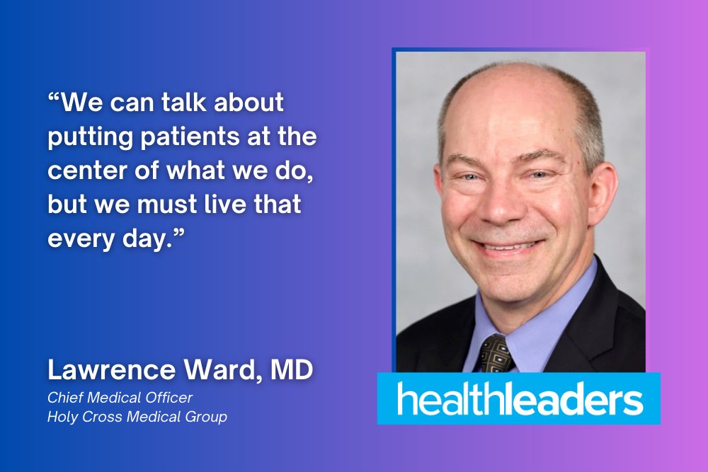 HealthLeaders's tweet image. Lawrence Ward, the new #CMO of Holy Cross Medical Group says there are five core components of improving #OperationalPerformance at a medical group: healthleadersmedia.com/cmo/exec-how-b…