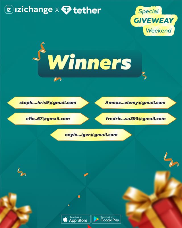 🎉 Big shoutout to our winners from last weekend’s 100 USDT giveaway.

You showed up, you participated, and it paid off.
👉🏾 Please check your wallets within 24 hours.

To everyone else, keep going. The next win might be yours.