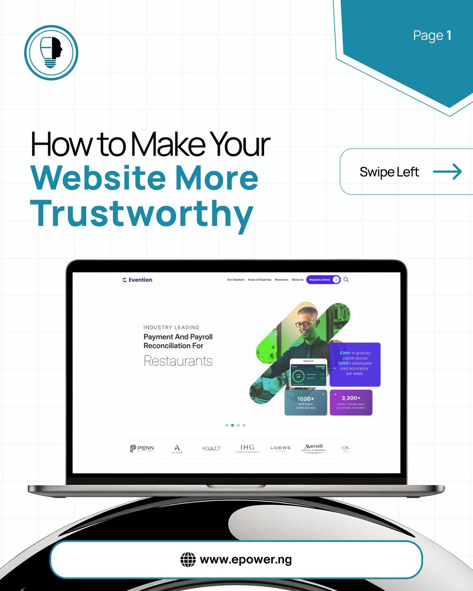 Trust drives sales.
If your website does not inspire confidence, visitors will leave.
Send us a DM now to transform your website
#BrandTrust #EpowerNG #WebsiteTips #UXStrategy #DigitalGrowth