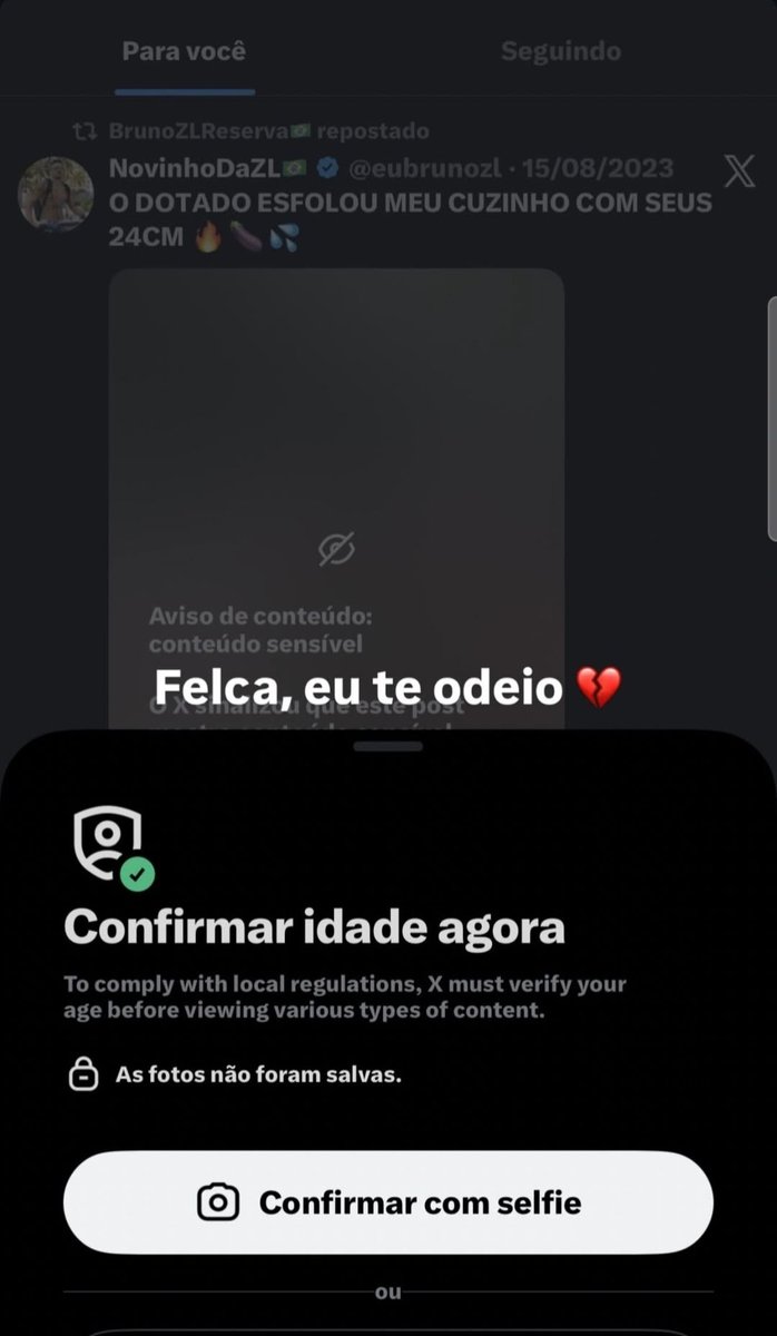 Não tô acreditando💔