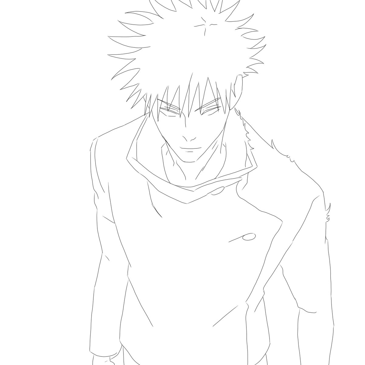 😭 Megumi's hair is so simple I started to struggle a bit

#anime #animeart #animedrawing #animefanart #art #characterart #digitalsketch #digitalart #digitaldrawing #drawing #fanart #jjk #wip #wipart