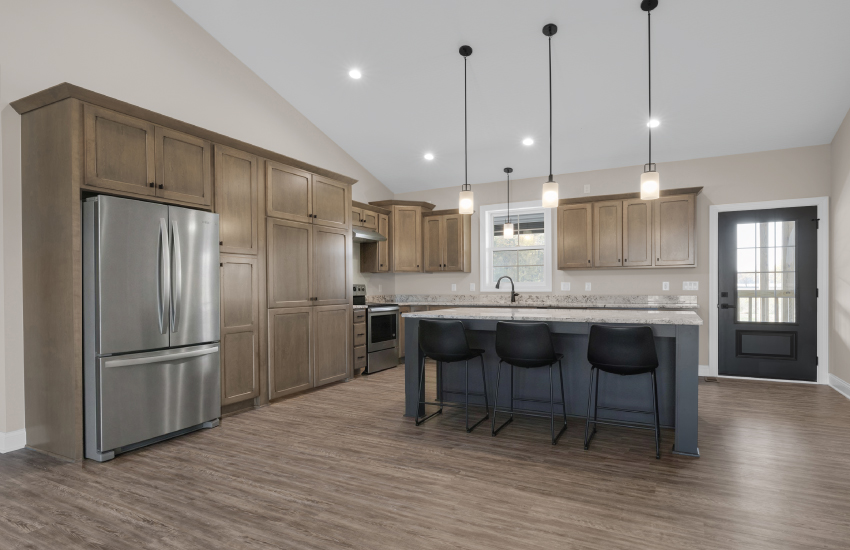 thehomeplace's tweet image. What if your pantry looked like a cabinet? 👀 These homeowners in Sunbury, OH added a hidden pantry to their Custom Jillian B -  The standard Jillian is 3 Bed, 2 Bath, 1,450 SF.
#CustomHome #OhioHomes #HousePlan #OnYourLot #NewConstruction