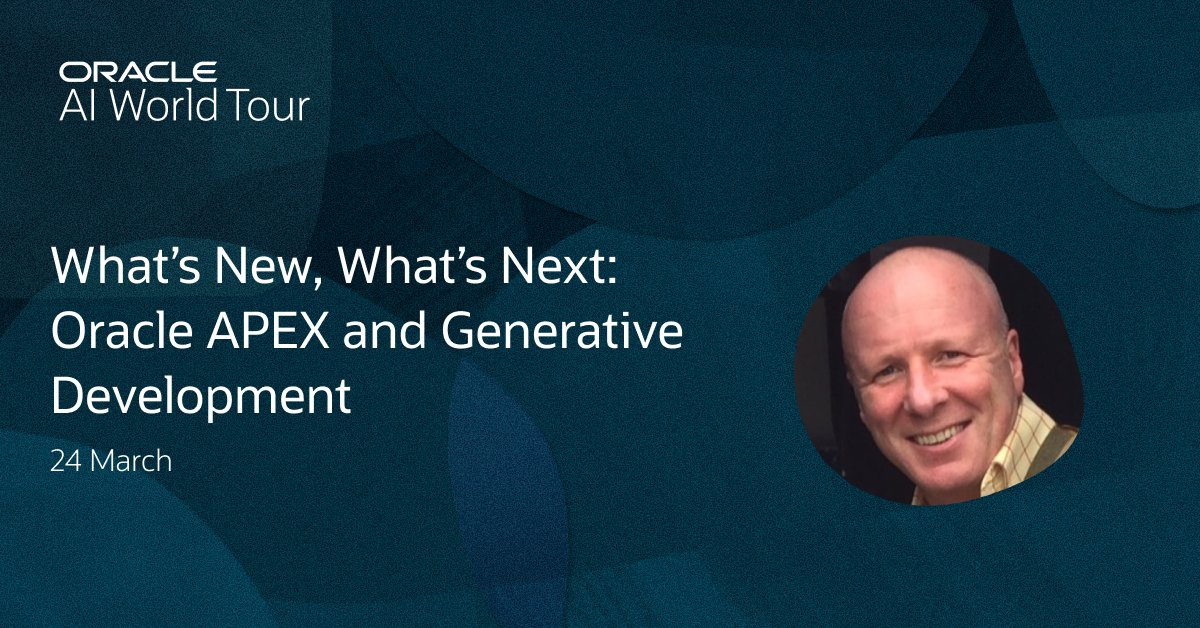 Oracle APEX tweet media