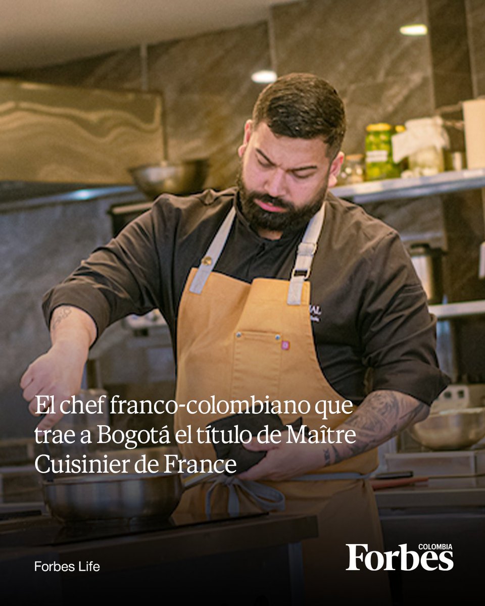 forbescolombia's tweet photo. ¡Técnica francesa y sabores colombianos! El chef Andrés Fernandes León regresó a Colombia convencido del potencial de la industria gastronómica en el país. Abrió las puertas de Cascajal en Bogotá y esta es su propuesta 👉https://t.co/QhSXCwiosK https://t.co/9d2KGOsGyY