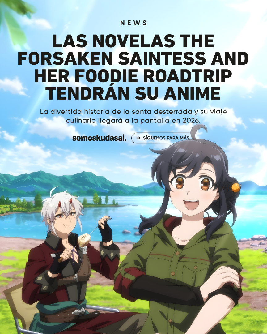 SomosKudasai's tweet photo. Se anuncia oficialmente el anime "The Forsaken Saintess and Her Foodie Roadtrip in Another World". 🥘✨

Su estreno está confirmado para llegar en el año 2026.

La historia sigue a una santa desterrada que, en lugar de buscar venganza, decide viajar por el mundo de fantasía cocinando y comiendo platillos deliciosos.