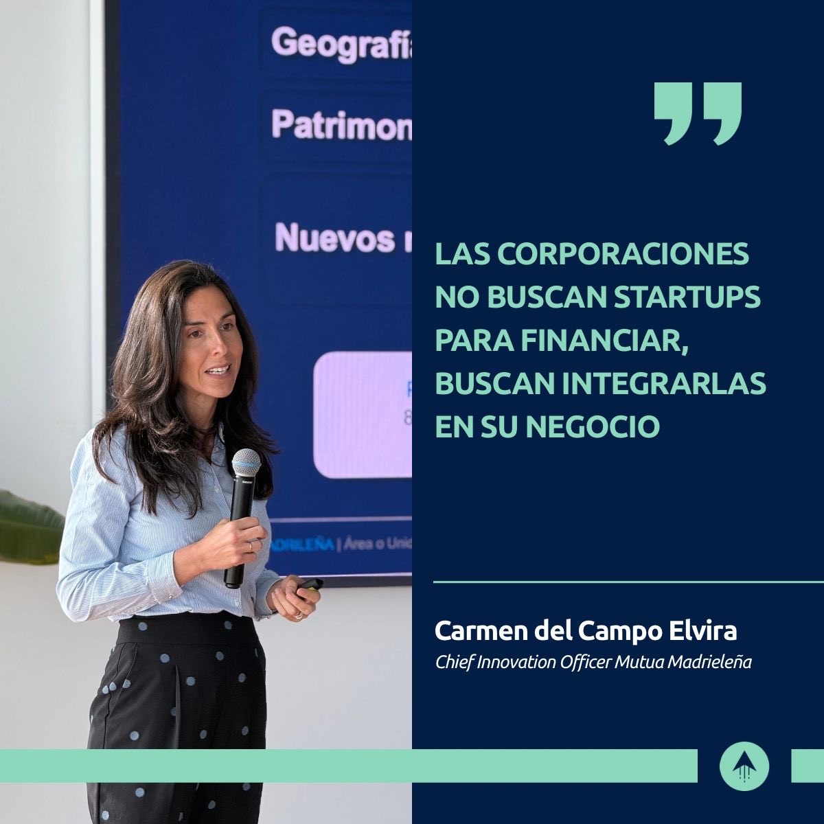 AcelerarStartup's tweet image. Carmen del Campo Elvira de Mutua Madrileña sobre #innovación.
Las #startups deben estar alineadas con la estrategia y aportar valor real.
Acceso a #clientes y negocio, no side projects. 🚀

#AcelerarEspaña2026