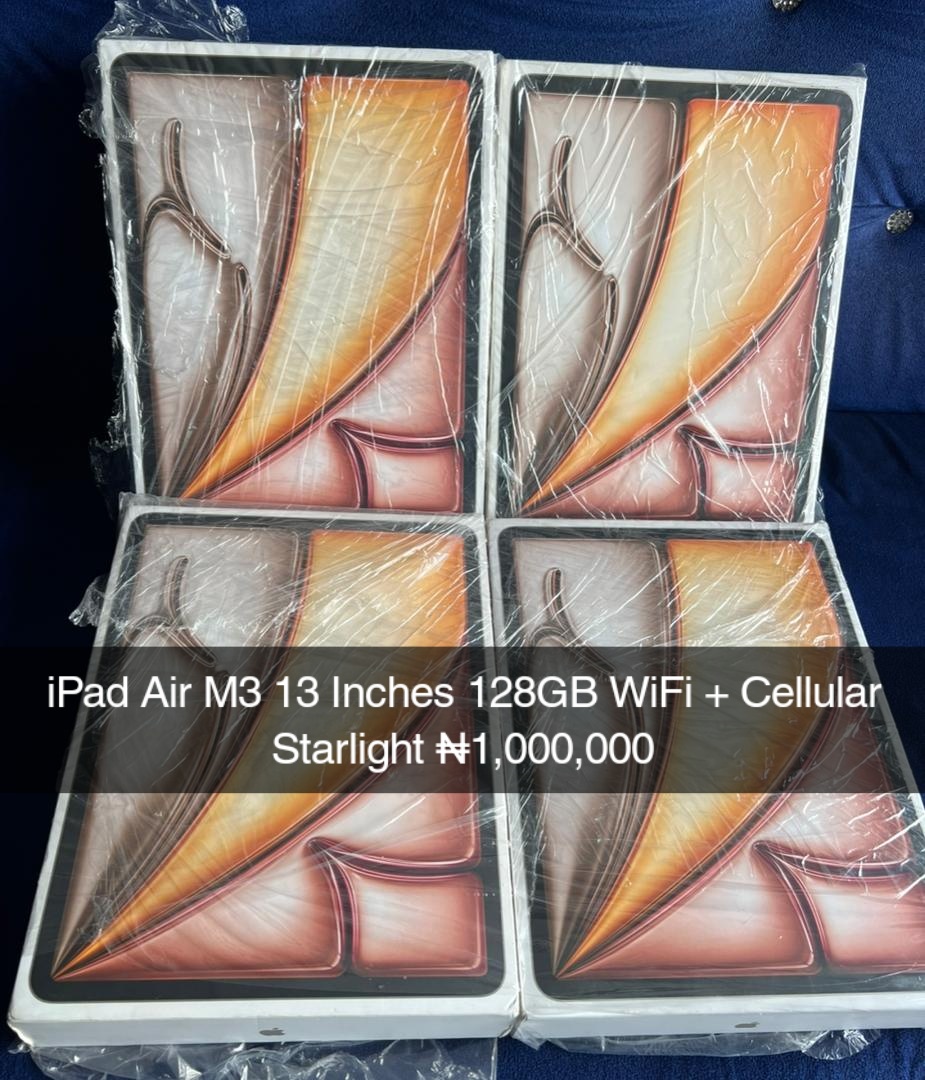 Trevorgotsauce's tweet image. Clean US Used iPhone 13 (256GB) &amp;amp; Brand New iPad Air M3 (13", 128GB WiFi+Cell)
​Get an Apple gear without breaking the bank. Both are unlocked and ready to go. 
​Best price in Lagos! DM to cop yours.
​#apple #iphone13 #ipadairm3 #techsales #naijabrands #fyp
