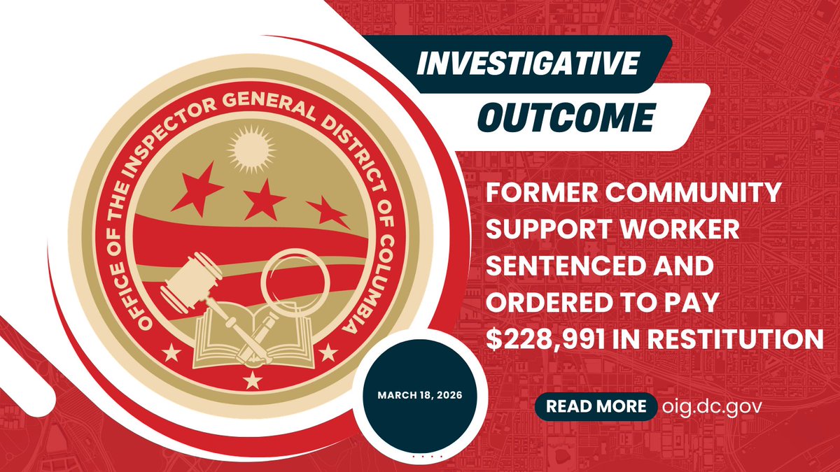 Office of the Inspector General, DC tweet media