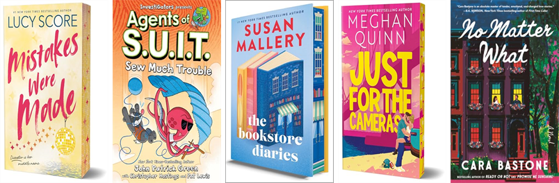 Granby_Library's tweet photo. This week the Granby Free Public Library has 61 new books.  New items include Mistakes Were Made, Agents of S.U.I.T., The Bookstore Diaries, Just for the Cameras, No Matter What, Finlay Donovan Crosses the Line, and How to Kill a Guy in Ten Dates. https://t.co/iSl4uIdO5u https://t.co/m9PFaG1gfe