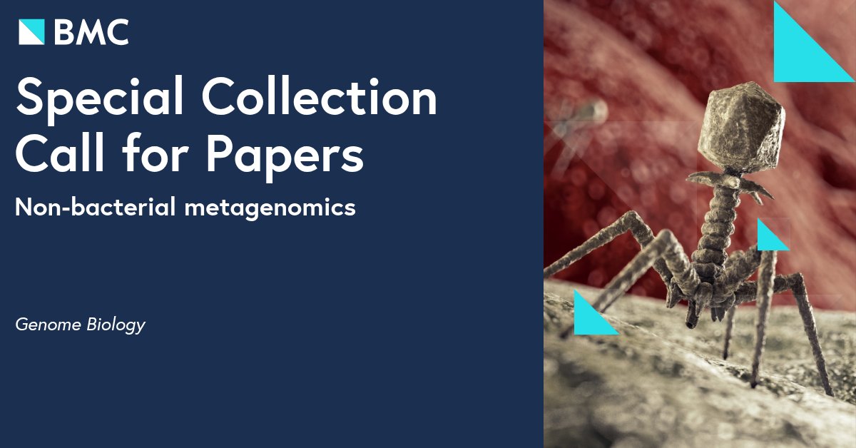 SZhangJerry's tweet photo. Genome Biology is calling for submissions to the Collection "Non-bacterial metagenomics", which focuses on methods and applications that broaden metagenomic inquiry beyond bacteria! https://t.co/g0mYqwYgy9 https://t.co/xYVx5tG1Bl