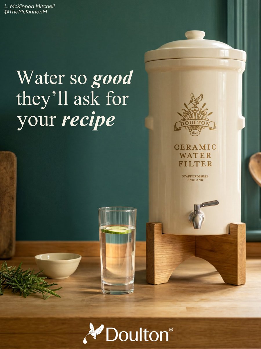 TheMcKinnonM's tweet photo. One Minute Brief of the Day with
@DoultonWater
- 18/03/26  Create posters promoting the range of #DoultonWaterFilters to families in the UK.
@OneMinuteBriefs https://t.co/P85T2Y2x4T