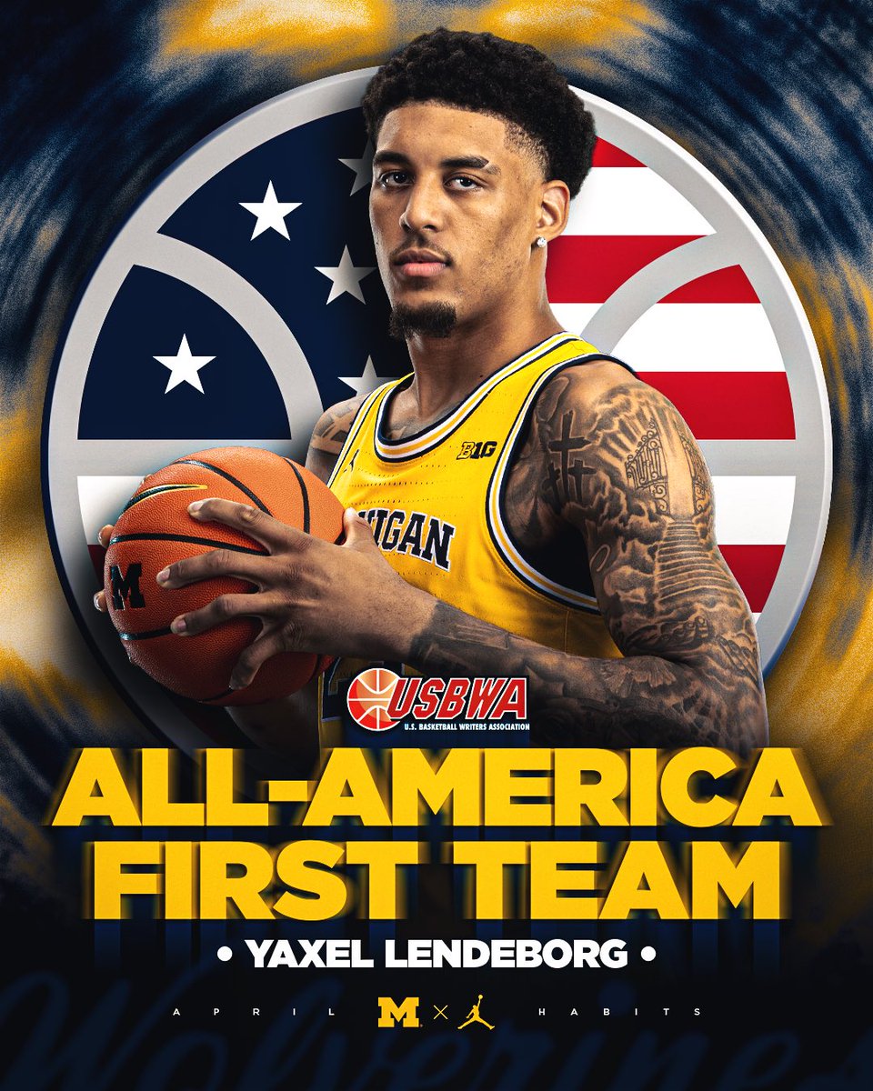 umichbball's tweet photo. All-American honors for Yaxel 💪 https://t.co/wXzIFbDFrd