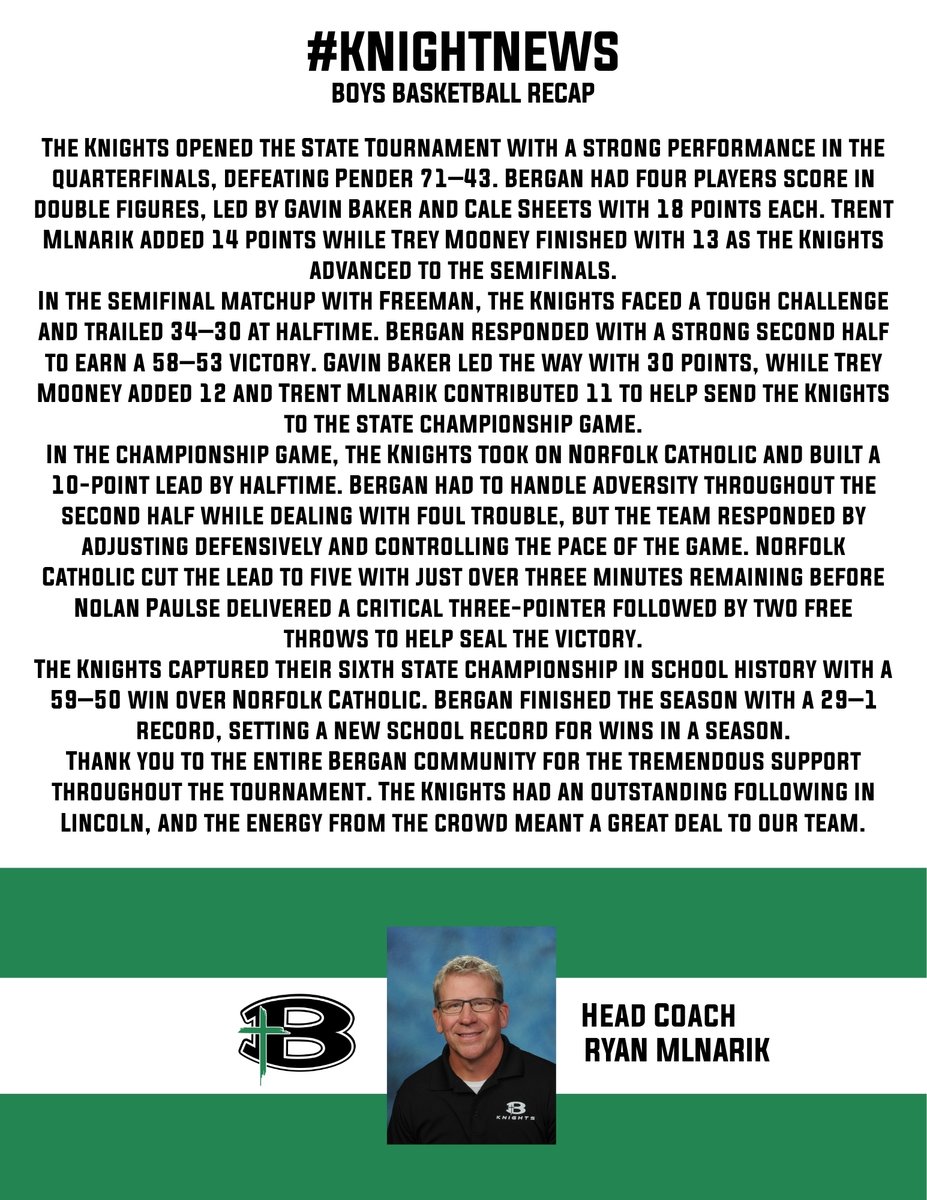 bergancatholic's tweet photo. #KNIGHTNEWS https://t.co/mXhPGEhWRC