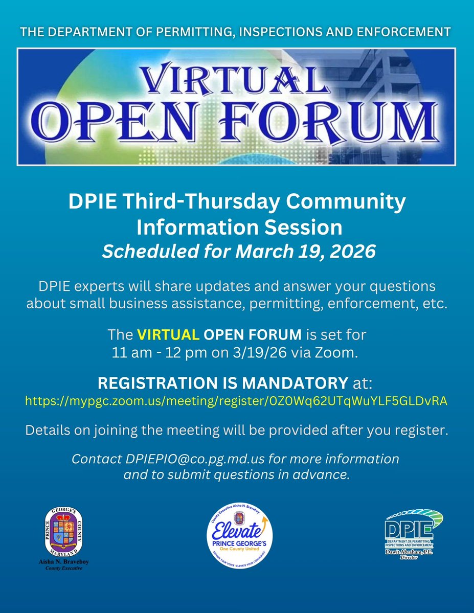 PGC Dept. of the Environment tweet media