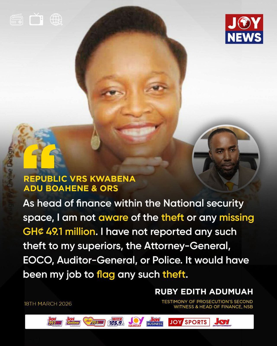 Oh, so now the prosecution’s own witness is basically saying, “as for me, I know nothing about any missing GH₵49.1 million”?!

So the same side trying to prove a case is now bringing witnesses who are quietly dismantling it themselves. At this point, it’s not even defense again,