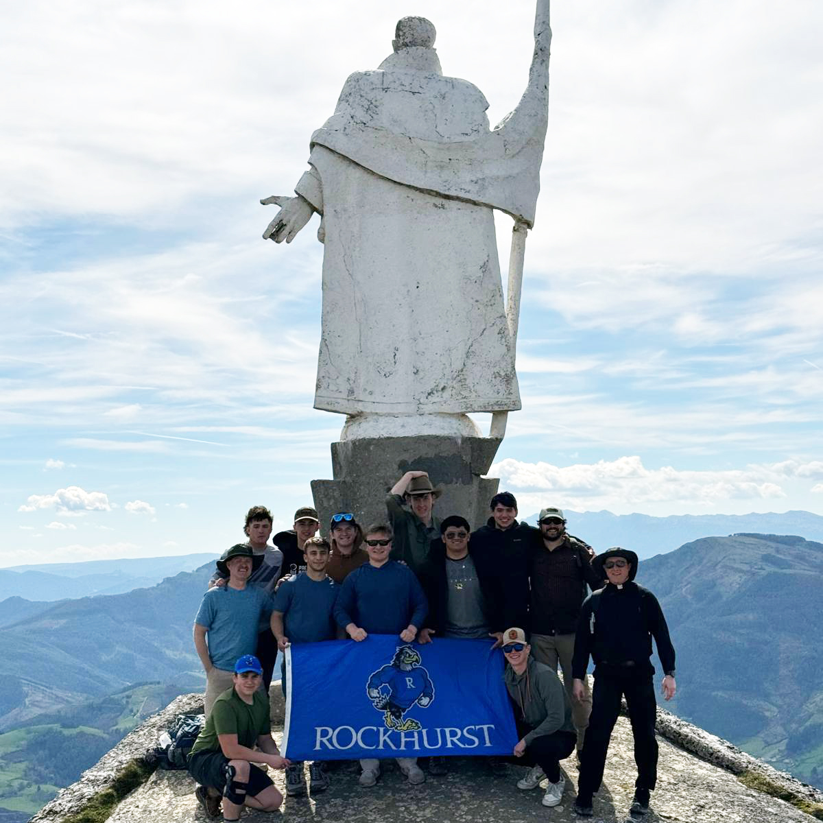 RockhurstHS's tweet photo. Very proud of our 10 juniors and seniors who have completed the inaugural year of the AMDG Program, established by Boston College!

Last summer, they were among the first participants selected from 15 high schools, 5 colleges and universities, and 5 parishes across the U.S.
(1/3) https://t.co/GoMWys2q3I