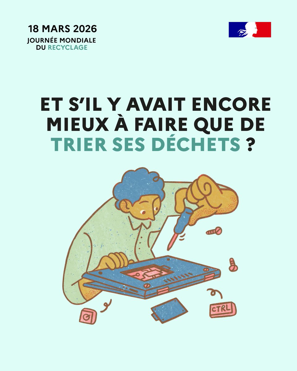 SYVALOM's tweet photo. Vous triez vos déchets pour qu’ils soient recyclés ? ♻️Et si on remontait un cran plus haut dans la hiérarchie des bons gestes à adopter ? Pour vous aider à réduire, à réparer, et à réemployer, voici un site très simple : https://t.co/JiPwoE1Wvd 📷 #JournéeMondialeDuRecyclage https://t.co/ldUSdBz6Ek