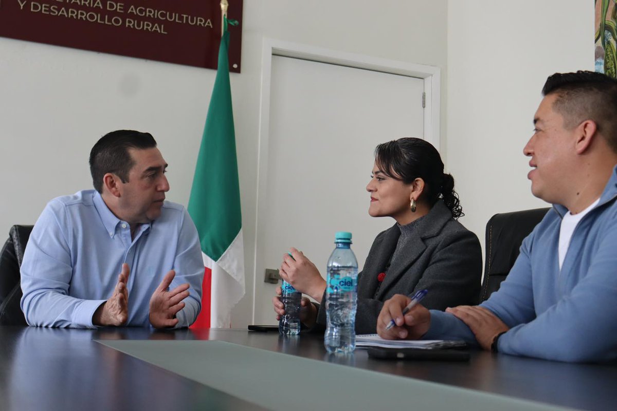 GlezNapoleon's tweet photo. Este miércoles sumamos acuerdos por el campo hidalguense. 🌱

Con la diputada Diana Rangel coincidimos: el trabajo en equipo da resultados. 🌾

Avanzamos con la visión del gobernador @juliomenchaca_  

#ElHidalgoQueQueremos https://t.co/L3WNLMhra4