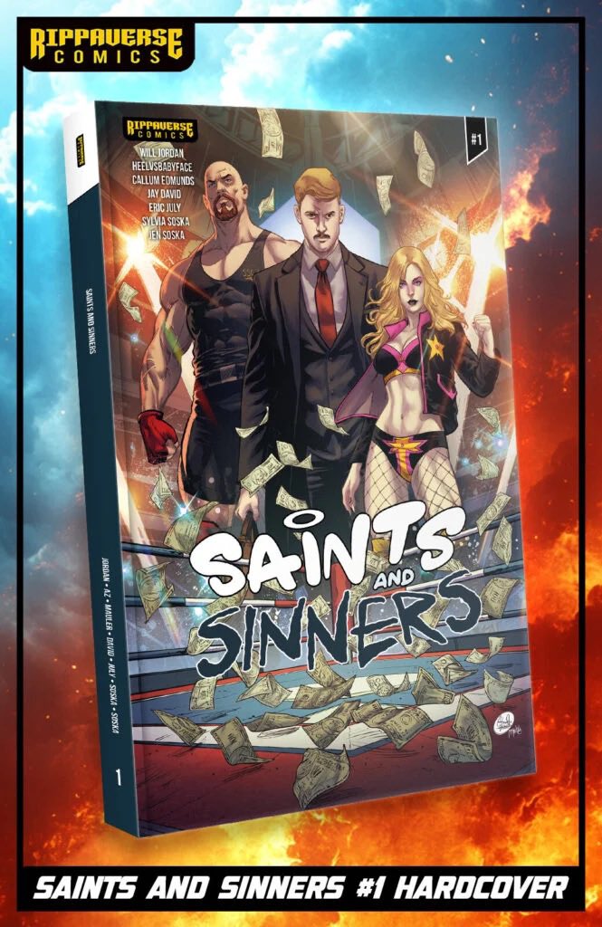 SAINTS &amp; SINNERS was a MASSIVE SUCCESS for <a href="/TheRippaverse/">Rippaverse Comics</a>. Proudly the lead editors on this project that we brought to <a href="/EricDJuly/">Eric July</a> who green lit it.

The first anthology got top talent - <a href="/heelvsbabyface/">Heel vs Babyface</a> <a href="/Drunk3po/">Jay D3po</a> <a href="/MauLer93/">MauLer</a> &amp; <a href="/TheCriticalDri2/">The Critical Drinker</a> - 

&amp; the RESPONSE WAS WE WANT MORE!!