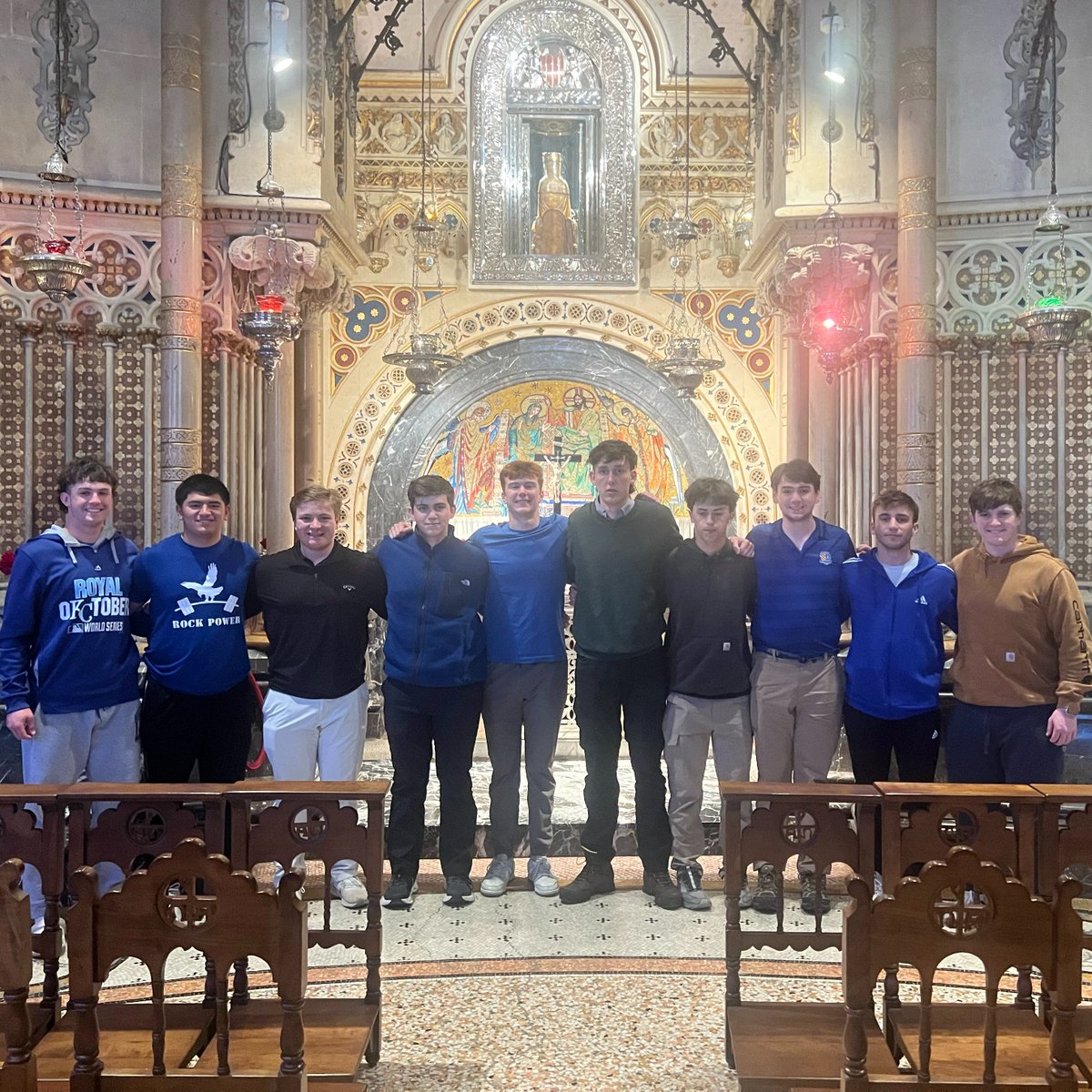 RockhurstHS's tweet photo. Focused on faith exploration and service, the program included a kick-off retreat in Boston last July.

It just culminated in a 10-day pilgrimage on the Camino Ignaciano in Spain, where the group followed the path St. Ignatius took in 1522 from Loyola to Manresa.
(2/3) https://t.co/fPPRGrZuy6