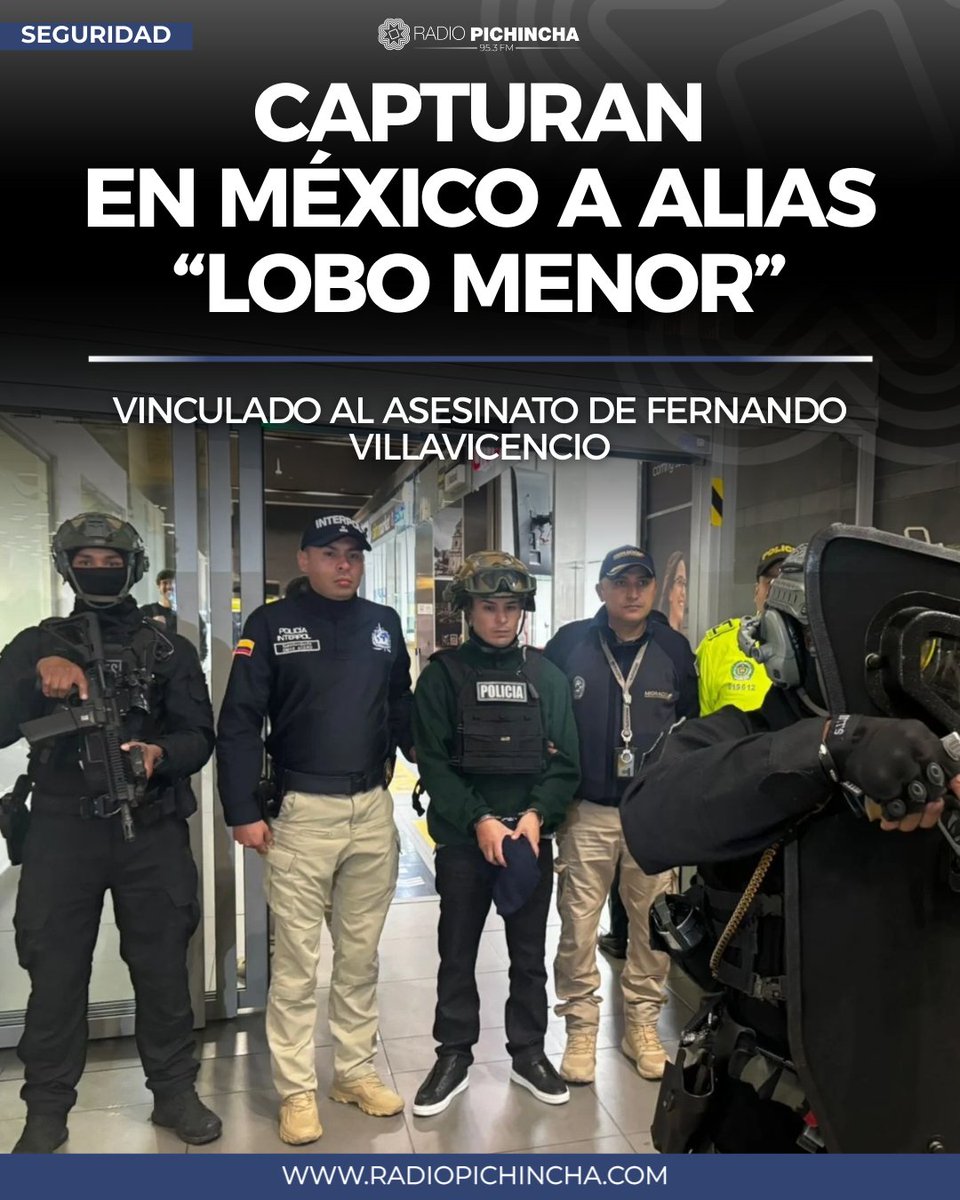 🛑#Atención | El presidente de Colombia confirmó la detención del presunto cabecilla del grupo criminal Los Lobos, buscado por su presunta participación en el magnicidio del candidato presidencial ecuatoriano.
#LaRadioDeLasNoticias 
Los detalles⤵️
radiopichincha.com/captura-mexico…