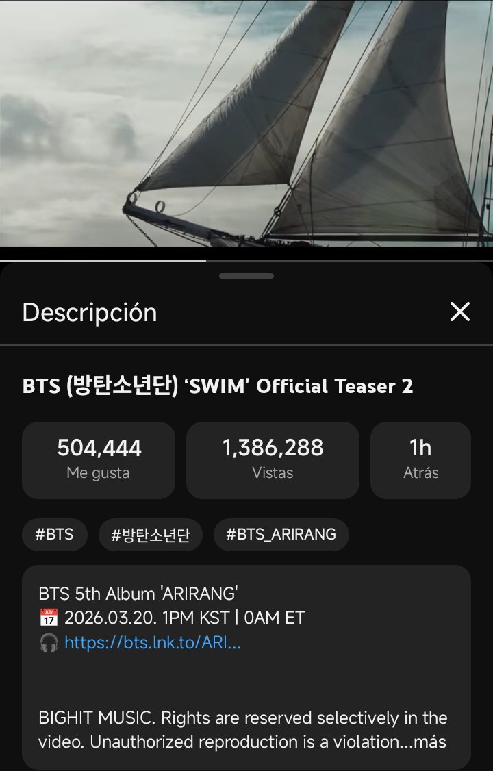 JK_a7rmy's tweet photo. 💜🚨⚠️ARMYS, BTS YA SACO EL 2do TEASER DE SWIM, TENEMOS QUE SUBIR ESAS VISTAS⚠️🚨💜
#BTS_SWİM #ARIRANG_TOUR #army https://t.co/NsXF5zygjO