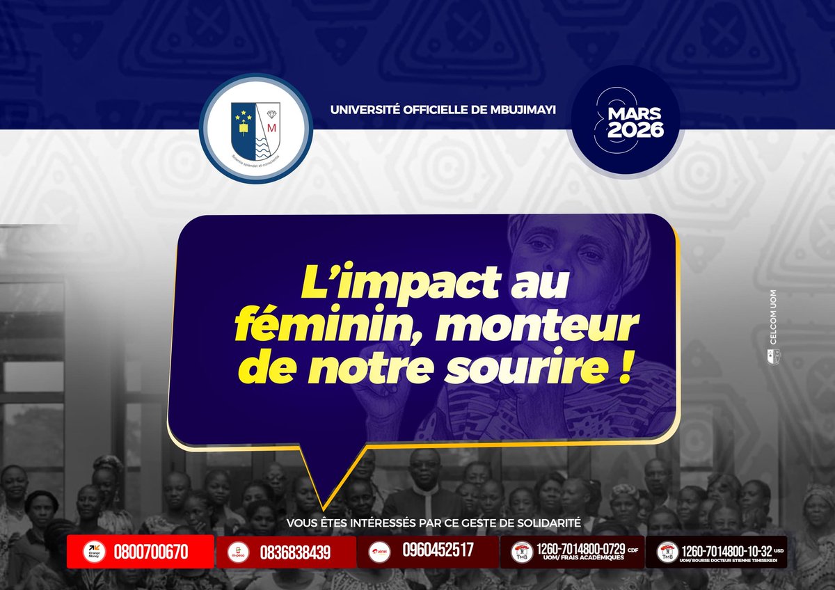 Université Officielle de Mbujimayi tweet media