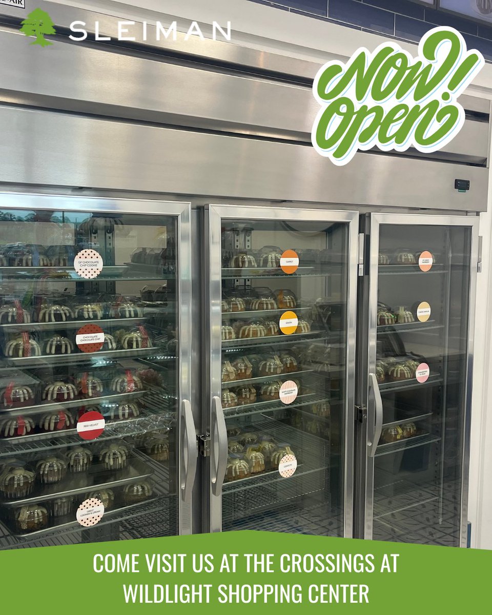SleimanEnt's tweet photo. 🎉 Sweet news, Yulee! 🎉
Nothing Bundt Cakes is NOW OPEN in the Crossings at Wildlight Shopping Center!  
📍 Crossings at Wildlight
76030 William Burgess Blvd, Suite #4
Yulee, FL 32097

@nothingbundt 
#YuleeFL #Wildlight #NowOpen #NothingBundtCakes #SweetTreats https://t.co/sSGVta3B0N