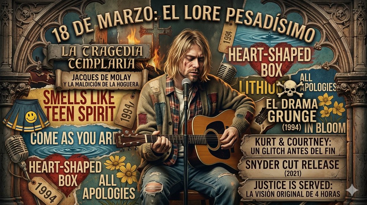 DanielL49840574's tweet photo. 1/X
¿Quién era #KurtCobain? El rey del discomfort. 👑🎸 Un chico de Aberdeen que odiaba la fama pero se convirtió en la voz de la Generación X Sensible, rebelde un literally #MusicIcon No era un artista, era un sentimiento✨💔
#Nirvana #GrungeLegend 🎤 https://t.co/BVQdKjDnJ4
