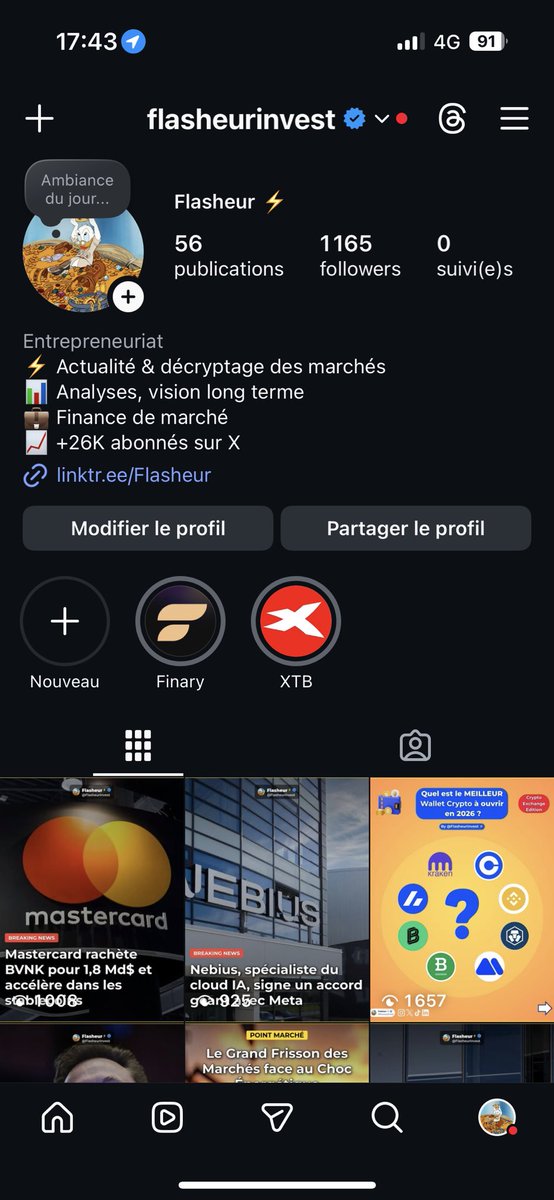 FlasheurInvest's tweet photo. D’ailleurs, je partage du contenu qualitatif chaque jour sur mon compte Instagram.

N’hésitez pas à me follow 👇

https://t.co/LUvfzupB3K https://t.co/8Jj79e1qS1