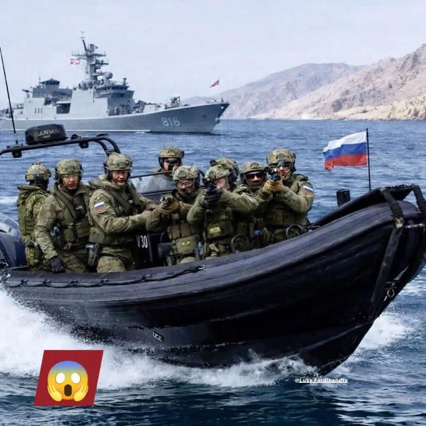 Breaking News!! Russian troops have arrived in the Strait of Hormuz to defend Iranian territory.

Putin is readyto fight for Iran's welfare🇮🇷🇷🇺