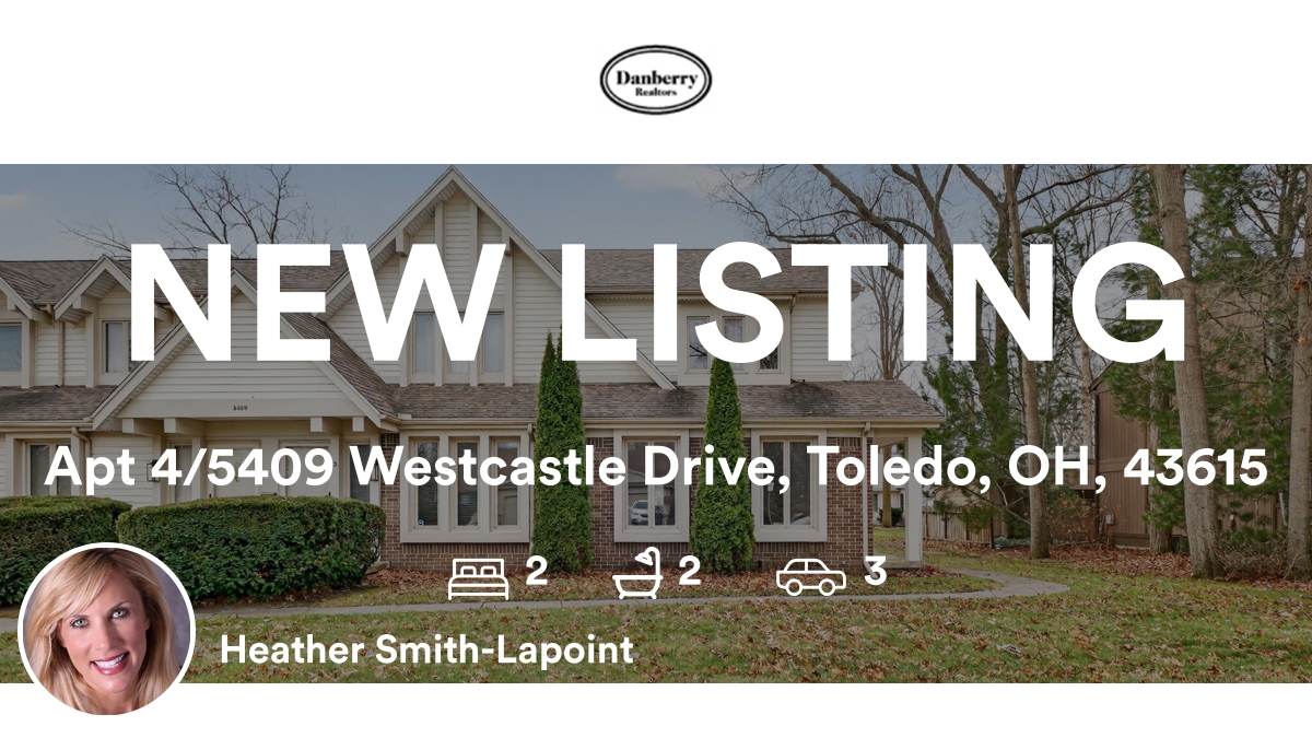 heathersold's tweet photo. 🛌 2 🛀 2 🚘 3
📍 Apt 4/5409 Westcastle Drive, Toledo, OH, 43615

My latest listing on RateMyAgent.
NAR 373622
https://t.co/GmqpWM3gK3

...
#ratemyagent #realestate #The_Danberry_Co https://t.co/1BAinZKJSk