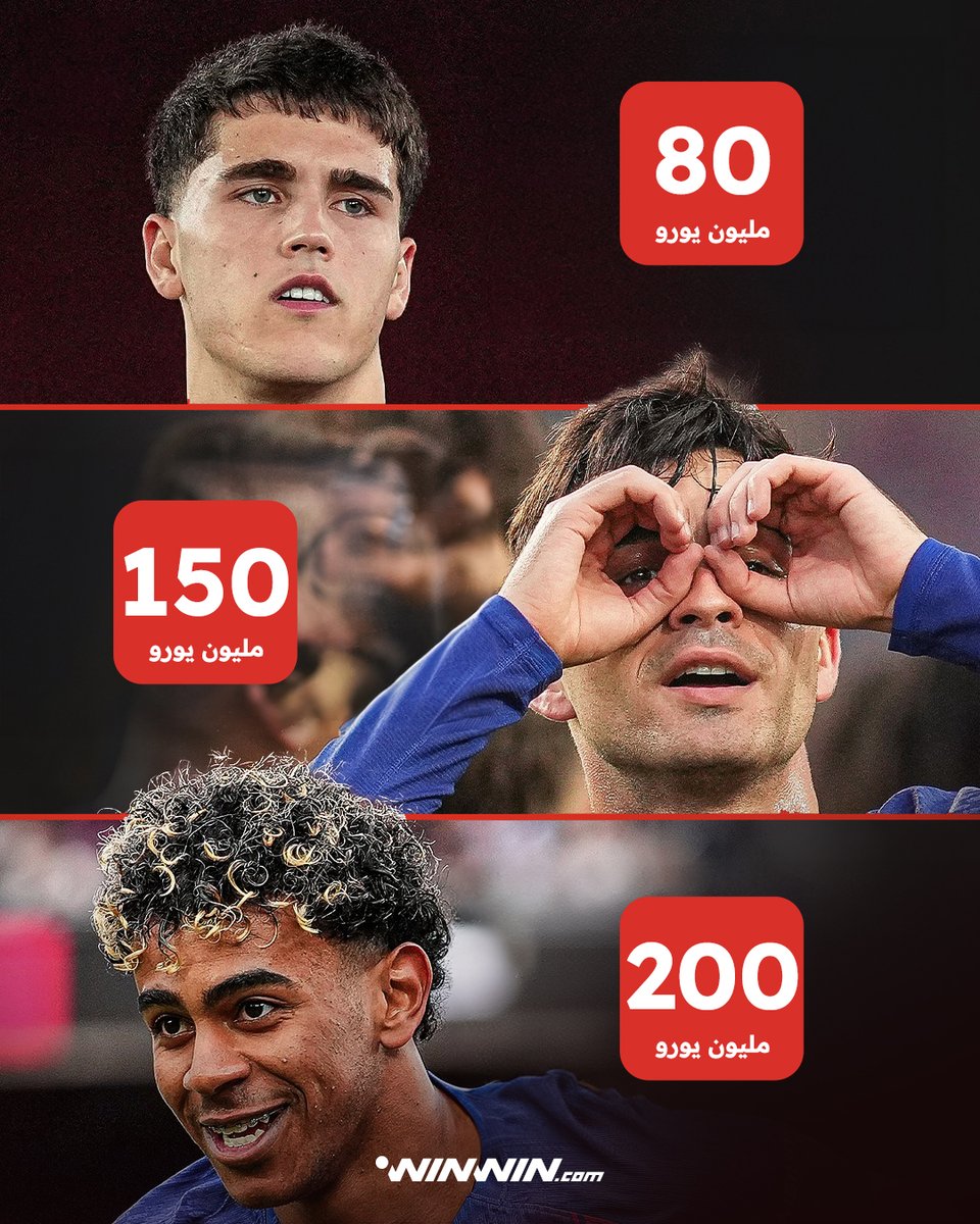 يمتلك برشلونة. ثاني أغلى مدافع في العالم. أغلى وسط ميدان في العالم. أغلى مهاجم في العالم. كوبارسي ويمال لا يزالان مراهقين، وبيدري تحت الـ24، المستقبل مشرق جدًا في كاتالونيا 