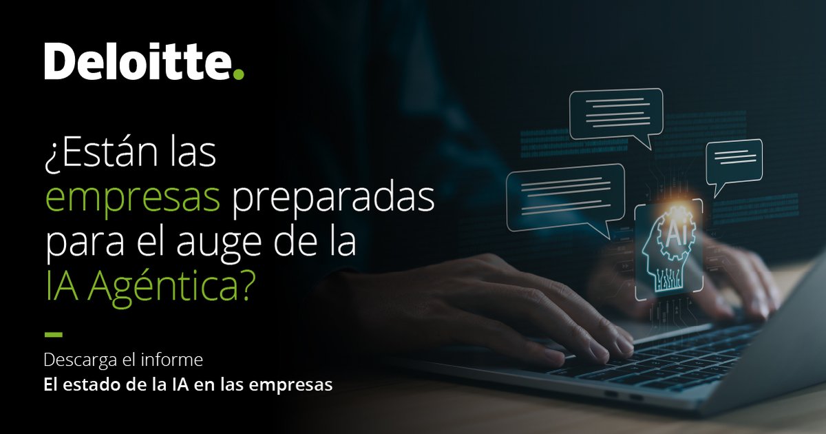 🌐 La adopción de IA está creciendo aceleradamente, pero muchas organizaciones aún enfrentan el reto de pasar de la experimentación a la activación real.

🔍 Explora el estudio completo: delo.tt/6019B6pwkt

🤝 Agenda una reunión con nuestros expertos: delo.tt/6010B6pwkQ