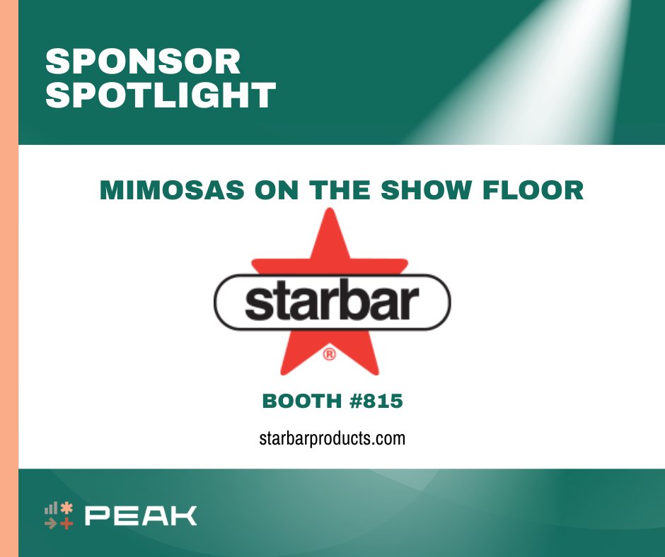 🍹 Shoutout to <a href="/StarbarProducts/">Starbar Products</a> , our Mimosas on the Show Floor sponsor at #PEAK2026!

Starbar is an insect control company producing products that keep the pests away and your herds happy!

Check out their products at booth #815!