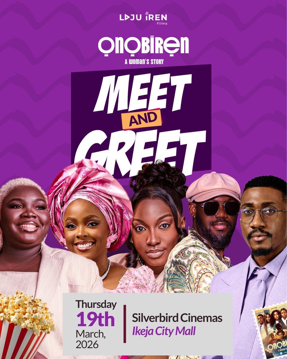 LajuIren's tweet photo. IKEJA CITY MALL! See you tomorrow 
#OnobirenTheMovie https://t.co/39npmJsk63