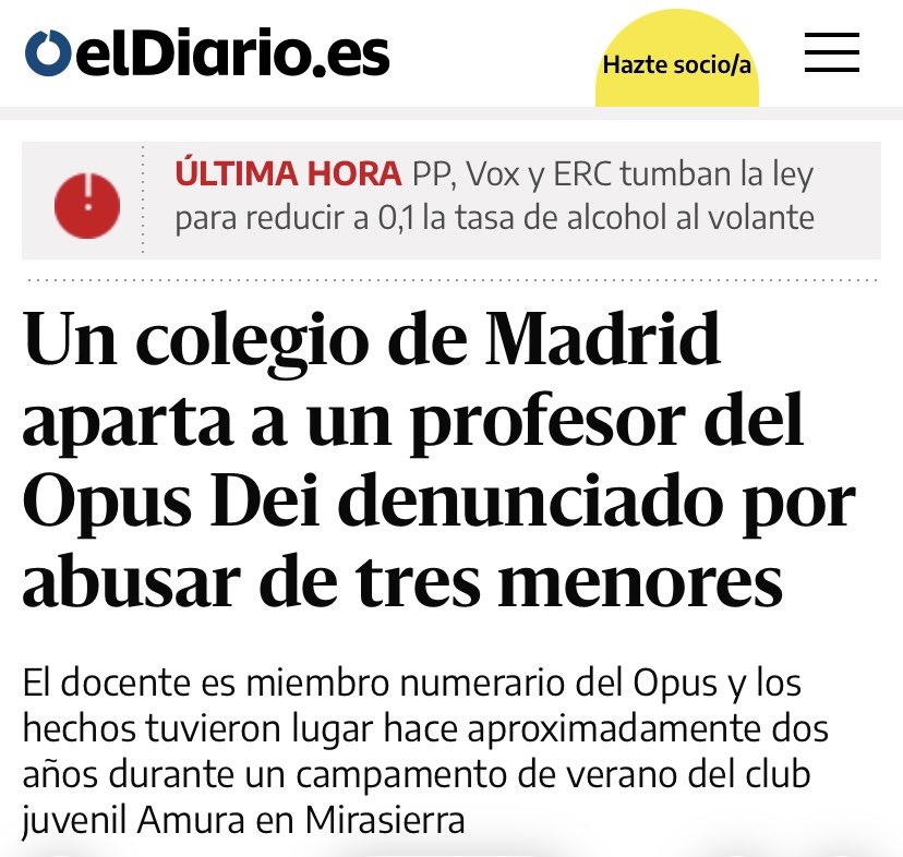 JesusSoriaD's tweet photo. Lo veo venir: Abogados Cristianos se vuelca en la defensa de los tres niños de los que presuntamente abusó un profesor del OPUS y se olvida del caso Quequé…¡Lo importante es lo importante! https://t.co/CZLH2SYnNQ