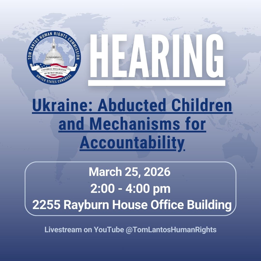 Tom Lantos Human Rights Commission tweet media