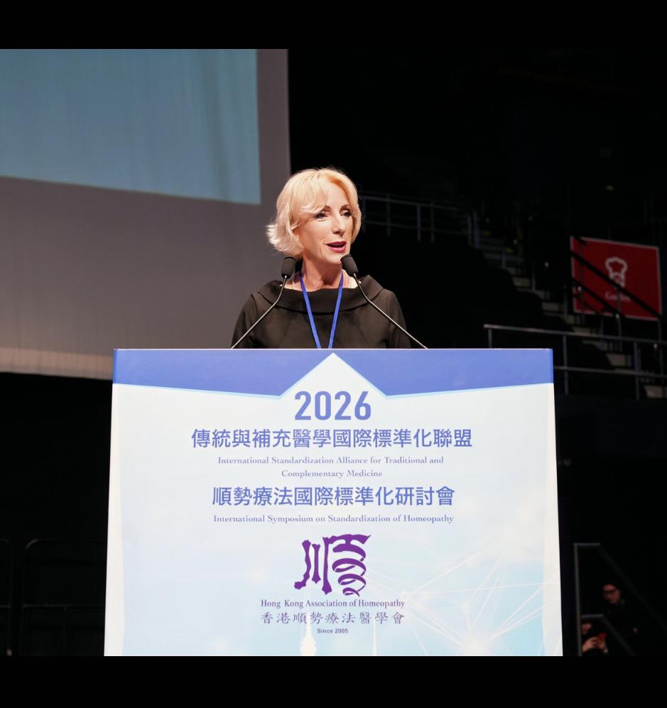 uk_homeopathy's tweet photo. CEO Monica Price representing the work that we do at the charity to an audience of 3000 enthusiastic supporters of homeopathy in Hong Kong for the International Symposium on Standardisation of Homeopathy 2026 ✨

@homeopathyhk

#Symposium2026
香港順勢療法醫學會
Hong Kong Association of Homeopathy