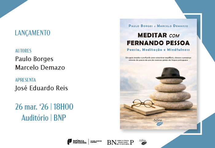 Jose_Pocas's tweet photo. LANÇAMENTO | Meditar com Fernando Pessoa | 26 mar. '26 | 18h00 | Auditório | Entrada livre https://t.co/sVkD0AmLXJ https://t.co/AKsawafqNU