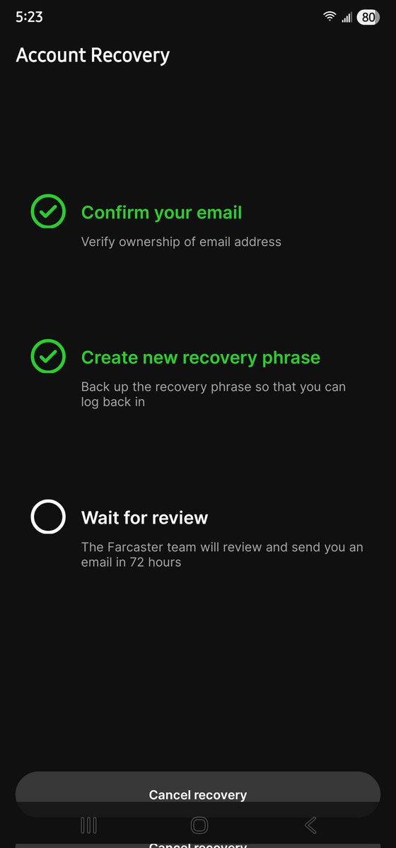 cool_brez's tweet photo. @farcaster_xyz @dwr @varunsrin I just really need to know what's going on with you guys see you're active here and you refusd to allowing me to login in my account. It's getting me frustrating @coolbreeze16 the recovery that's been stuck in 'Wait for review' for over 6 days now (submitted ~March 11th, email verified + new phrase created). No update yet despite follow-ups. Why the long silence on these recovery requests? I have my Old seedphase but still can't login with it. What exactly going on?