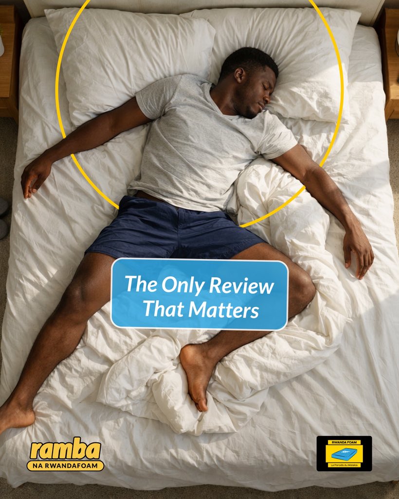 RWANDAFOAM's tweet photo. Sometimes, the best review is the one that’s the most silent 😌🛌

#matress #rambanarwandafoam https://t.co/ShtfGmVRMg