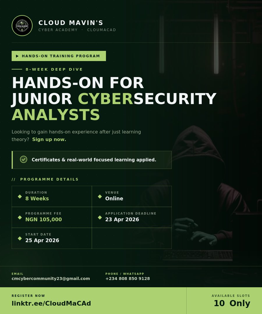 Cloud_Mavin's Cyber Academy tweet media