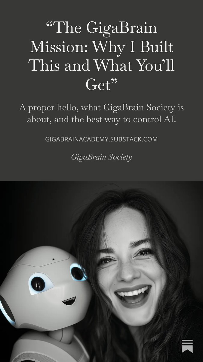 GigaBrainHacks's tweet photo. “The GigaBrain Mission: Why I Built This and What You’ll Get” 

https://t.co/LLNxXl71d8 https://t.co/5KmDrTphUJ