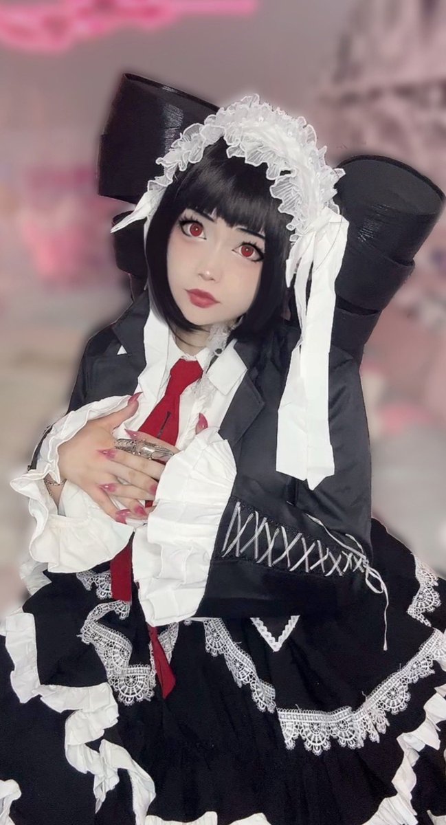 MilkieNyan's tweet photo. Celestia Ludenberg~ 🃏♥️

#Danganronpa #Cosplay https://t.co/XP4bfe27Xb