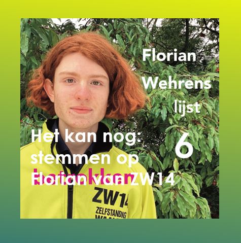 Het kan nog: tot 21 uur kunt u stemmen op Florian Wehrens van lijst 6 in #Waalre. #Doorzettenloont! Zie zw14.nl