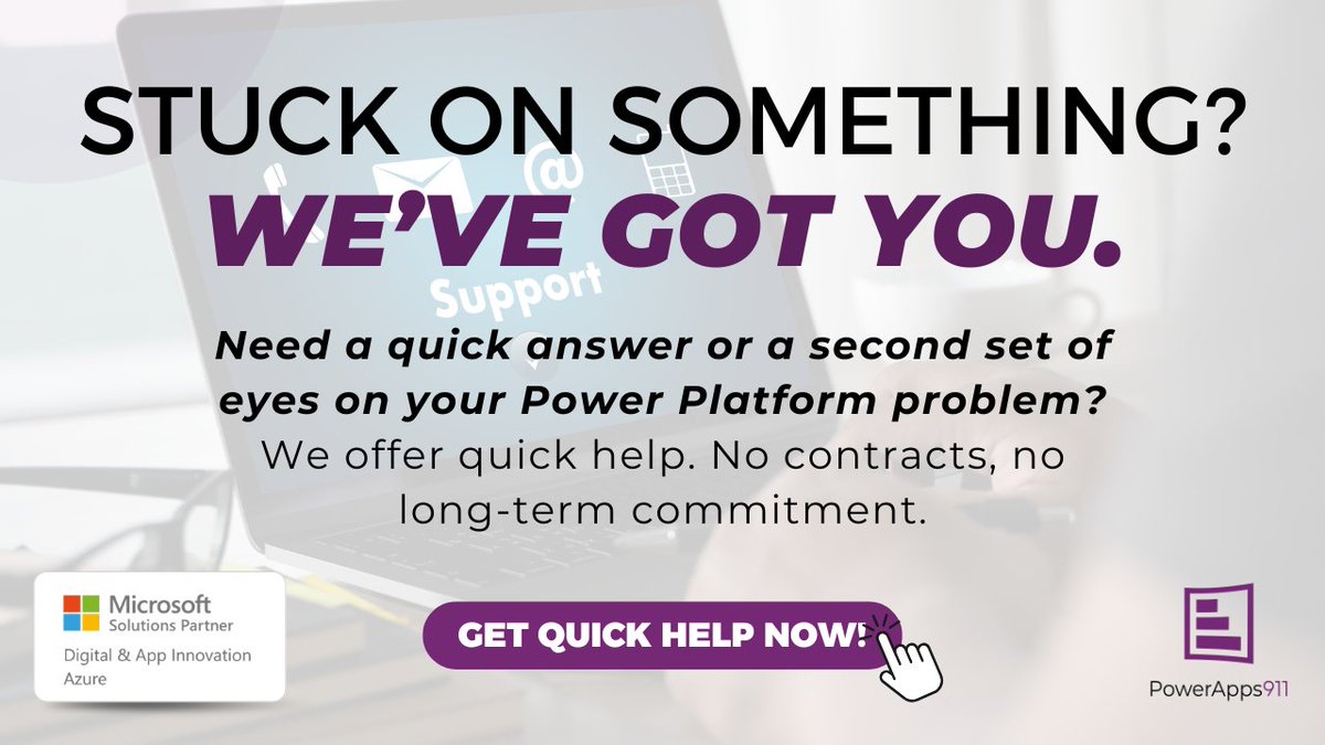 PowerApps911- Power Platform Consulting & Training tweet media