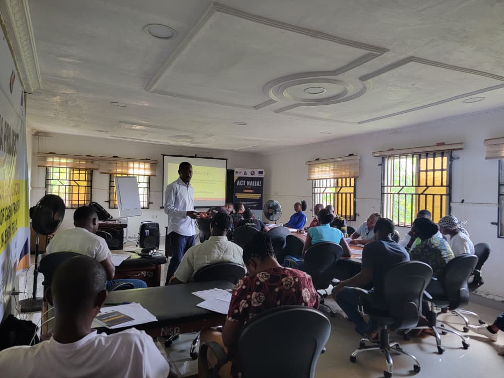 Nisd_ng's tweet photo. Today, Day 2 of the Training for the Conditional Cash Transfer (CCT) Monitoring Enumerators in Ekiti State came to an end with a tone setting for the enumerators to go to the field as they have been equipped for the task ahead.
#Actnija
#socialprotection4all https://t.co/JPEdwrx1RS