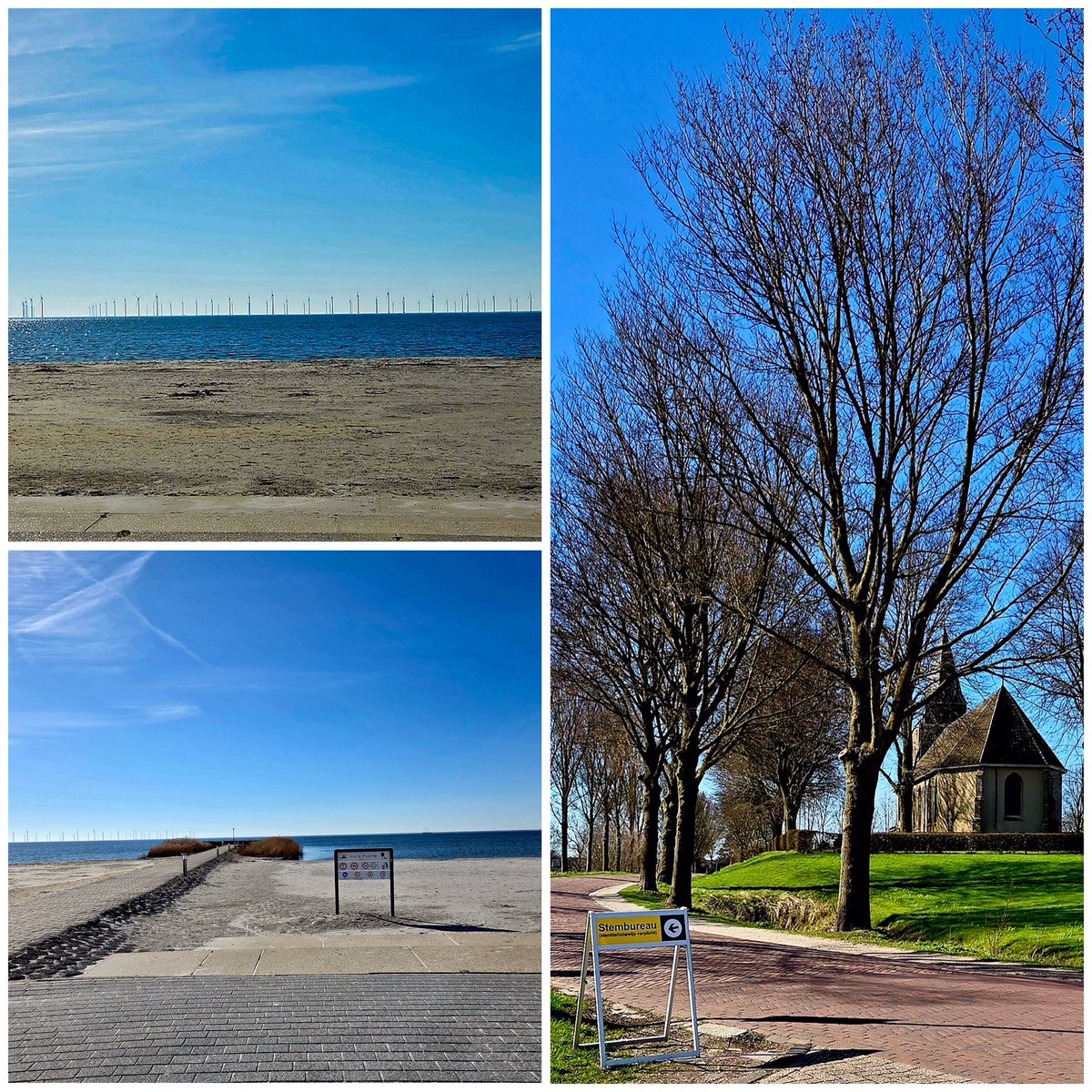 Eerst stemmen in Achlum, daarna uitwaaien in Makkum.
